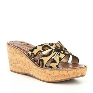 Sam Edelman Raynere Leopard Platform Sandals